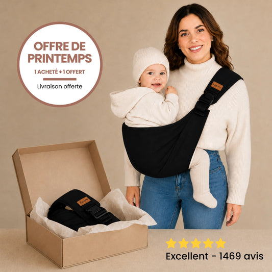 Porte-bébé Kidoro. Le portage rapide et sans douleurs.
